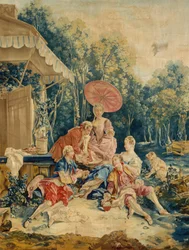 The Collation from a Set of the Italian Village Scenes